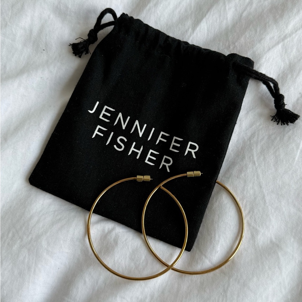 Jennifer Fisher Gold Hoop Earrings